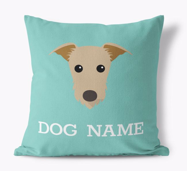 {dogsName}'s Icon: Personalized {breedFullName} Canvas Pillow